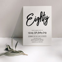 Black & White | Chic Eighty 80th Birthday Party