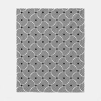 Black White Circle Ring Disc Spider Op-Art Pattern