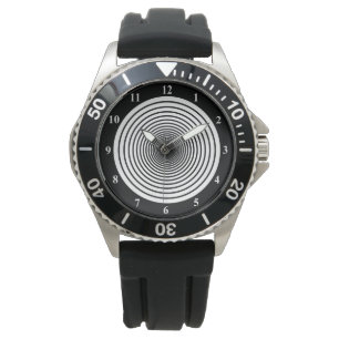 Black & White Circles - Choose your colours Watch