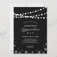 Black & White | Client Appreciation Party Logo