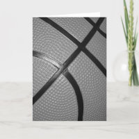 Black & White Close-Up Basketball
