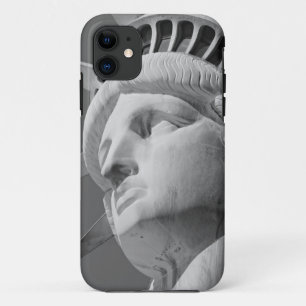 Black & White Close-up Statue of Liberty iPhone 11 Case