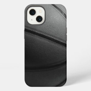 Black White Closeup Basketball iPhone Case