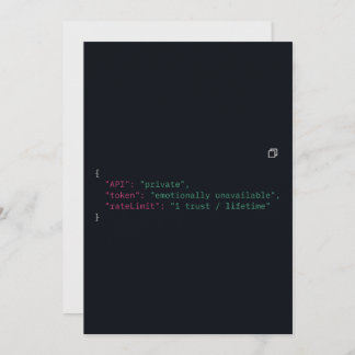 Black & White Coder Quote Invitation – Customise