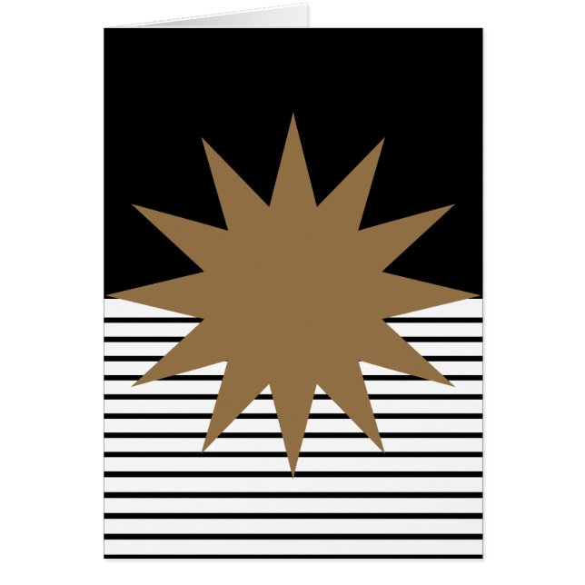 Black White Colorblock & Brown Sun (Front)