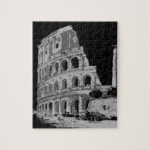 Black & White Colosseum Jigsaw Puzzle