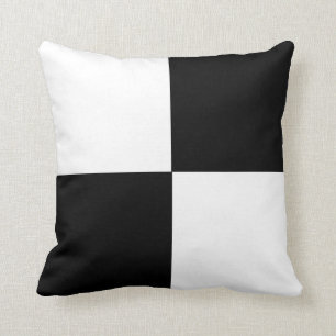 Black & White Colour Block Cushion