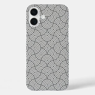 Black & White Concentric Circle Phone Case