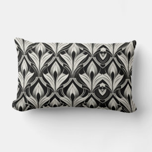 Black & White Contrast Catton Lumbar Cushion