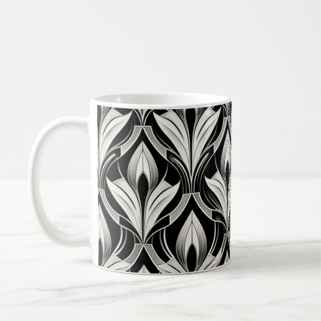 Black & White Contrast Coffee Mug (Left)
