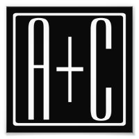 Black & White | Couples Initials