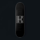 Black & White | Couples Initials Skateboard<br><div class="desc">Perfect for a dual monogram or even a logo..

Thank you for your Purchase!</div>