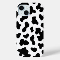 Black & White Cow Cowhide Print