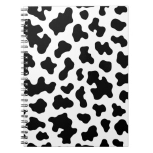 Black & White Cow Cowhide Print  Notebook