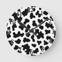 Black & White Cow Cowhide Print 