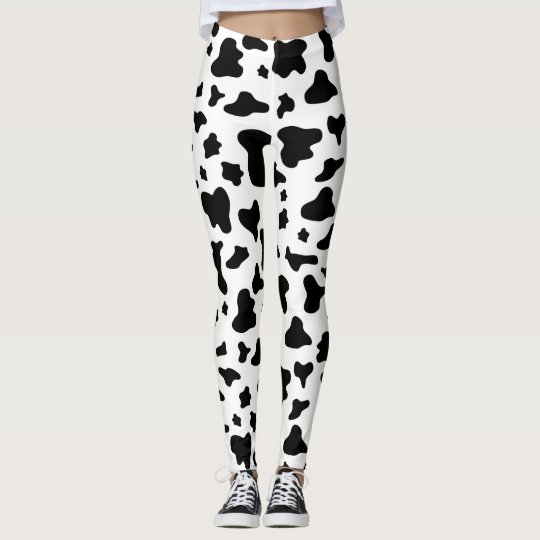 White Cow Print Leggings | Zazzle 
