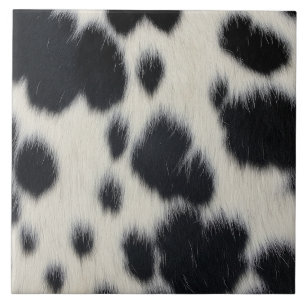 black white cow texture fur skin leather animal ha ceramic tile