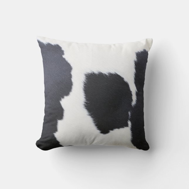 Black & White Cowhide Cushion (Front)