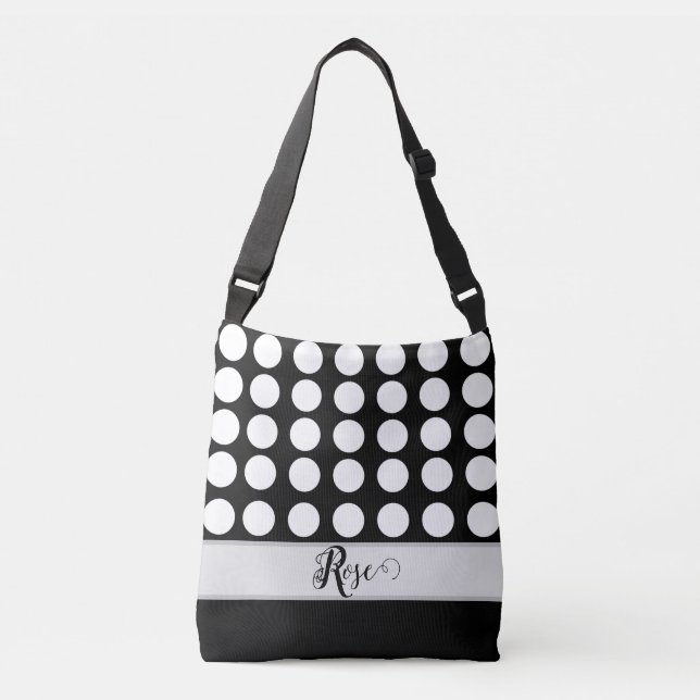 Black-white Crossbody Bag (Front)