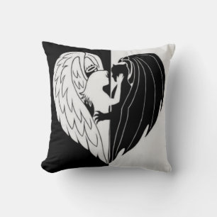 Black white cushion