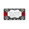 Black/White Damask Red Ribbon