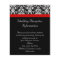 Black/White Damask w/ Ravishing Red Accent