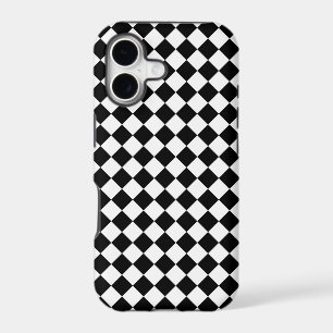 Black White Diamond Check pattern