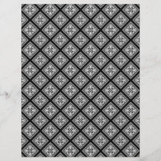 Black & White Diamond Clusters Scrapbook Paper