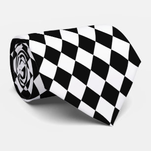 Black & White Diamonds Tie