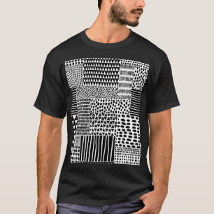 Black White Doodle: Ethnic Seamless T-Shirt