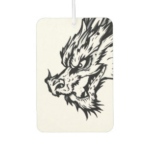 Black & White Dragon Car Air Freshener