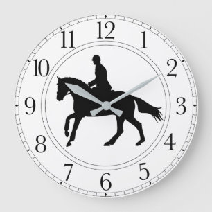 Black & White Dressage Clock