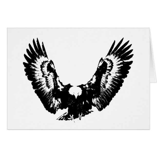 Black & White Eagle (Front Horizontal)