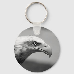 Black & White Eagle Eye Key Ring