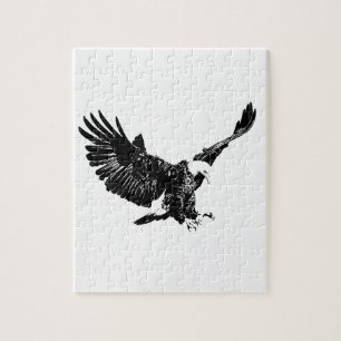 Black & White Eagle Jigsaw Puzzle
