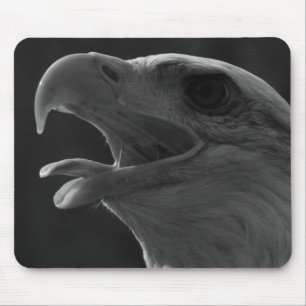 Black & White Eagle Mouse Pad