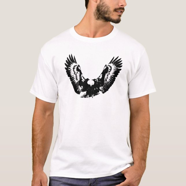Black & White Eagle T-Shirt (Front)