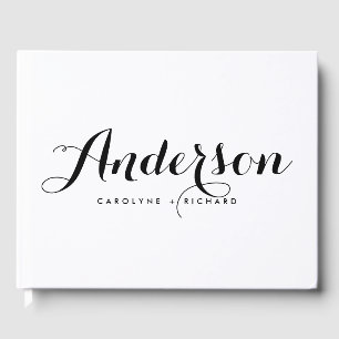 Black & White   Eat Drink and be Married Guest Book