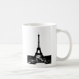Black & White Eiffel Tower Coffee Mug