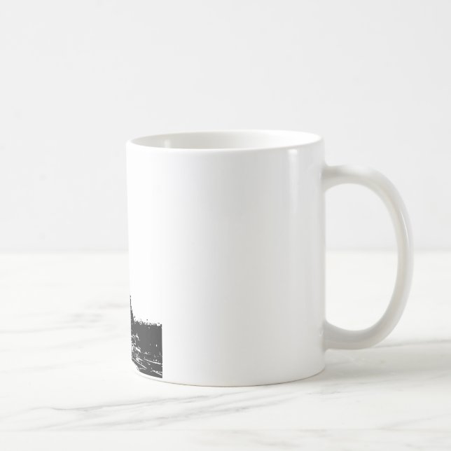 Black & White Eiffel Tower Coffee Mug (Right)