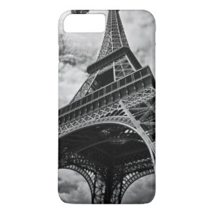 Black White Eiffel Tower Paris Europe Travel iPhone 8 Plus/7 Plus Case