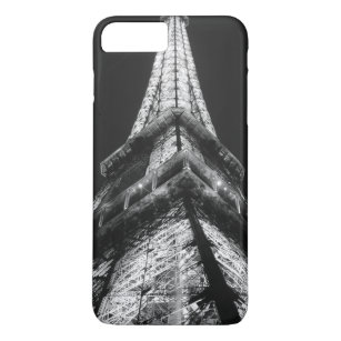 Black White Eiffel Tower Paris Europe Travel Case-Mate iPhone Case