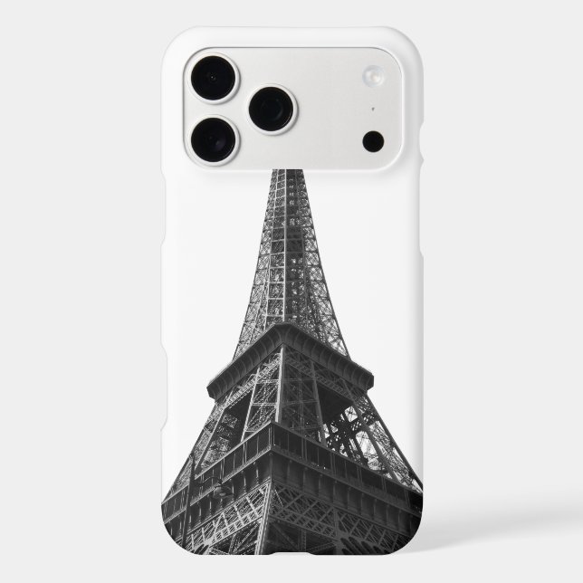 Black & White Eiffel Tower Paris European Travel (Back)
