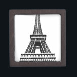 Black white Eiffel Tower Paris France Art Artwork Jewellery Box<br><div class="desc">Black and white Paris Eiffel Tower Artwork</div>