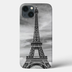 Black & White Eiffel Tower Paris France iPhone 13 Case
