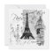 Black & White Eiffel Tower Scene
