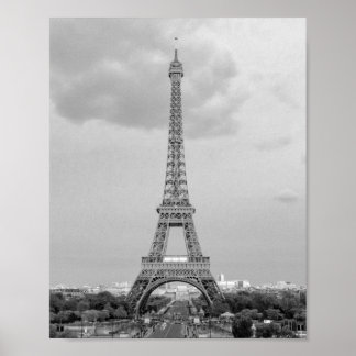Black & White Eiffel Tower Sketch Poster