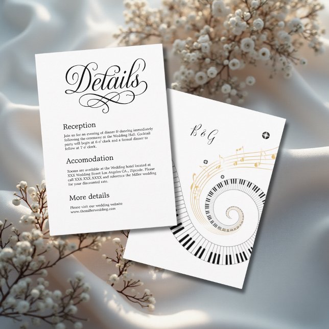 black & white elegant charming typography enclosure card (Creator Uploaded)