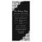 Black White Elegant Lace Vertical Wedding Programs