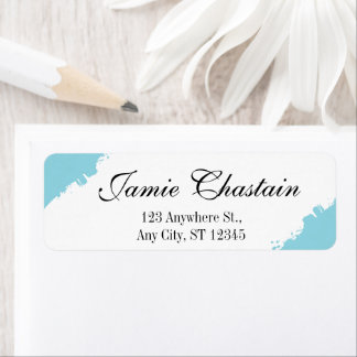 Black & White Elegant Minimalist Return Address Label